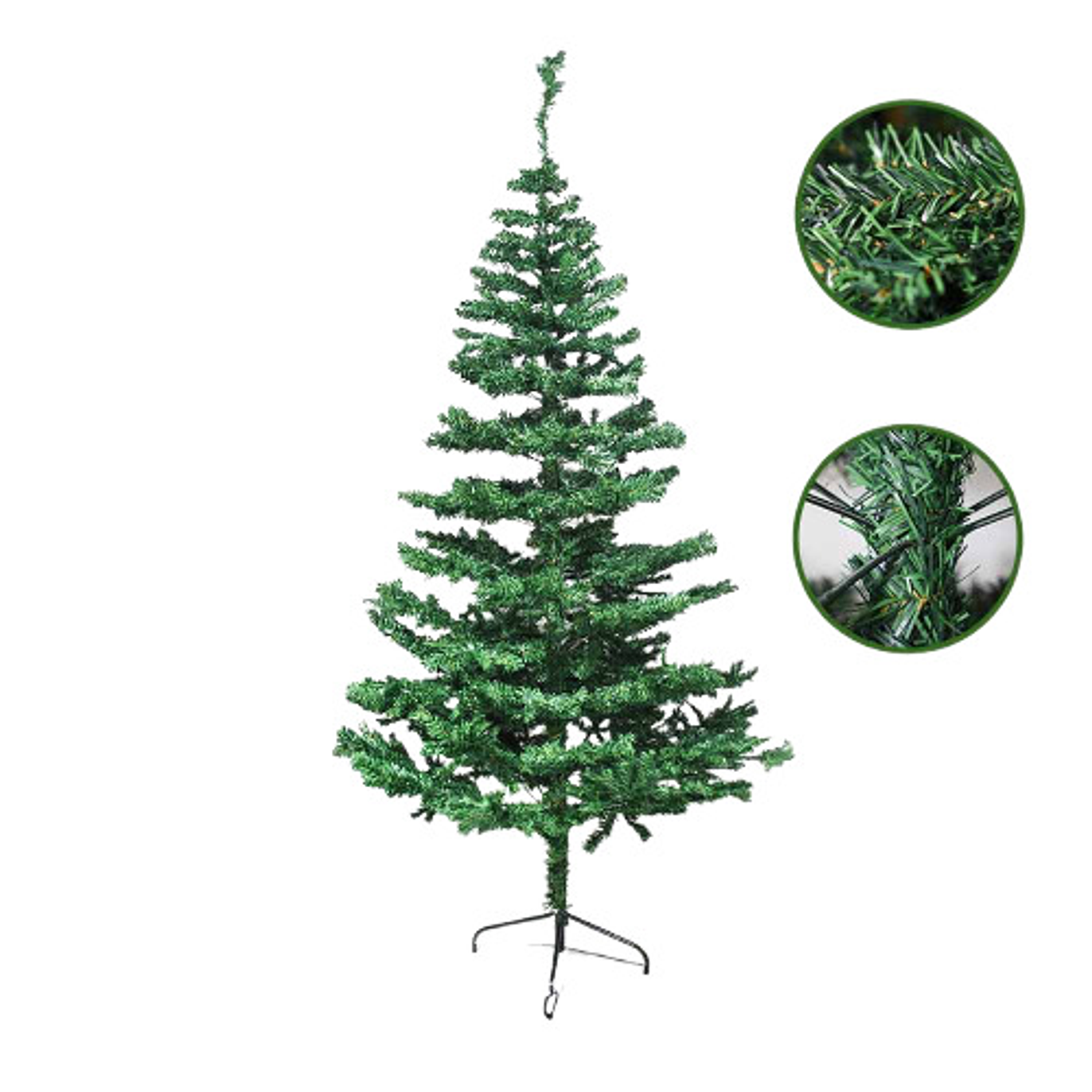 Arbol de navidad ramas verdes clasico 1.2 metros 1