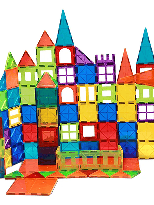 Juego de bloques magneticos didactico infantil 60 piezas 3d