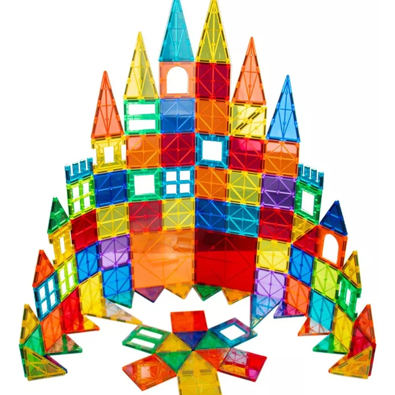 Juego de bloques magneticos didactico infantil 60 piezas 3d 3