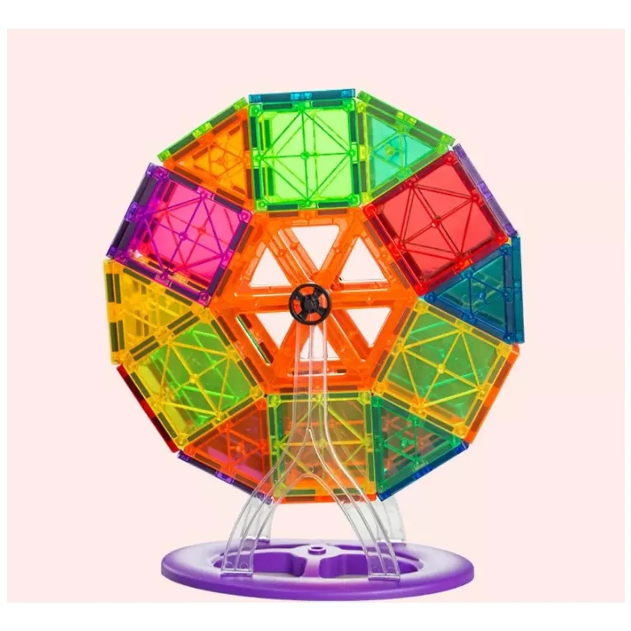 Juego de bloques magneticos didactico infantil 60 piezas 3d 4