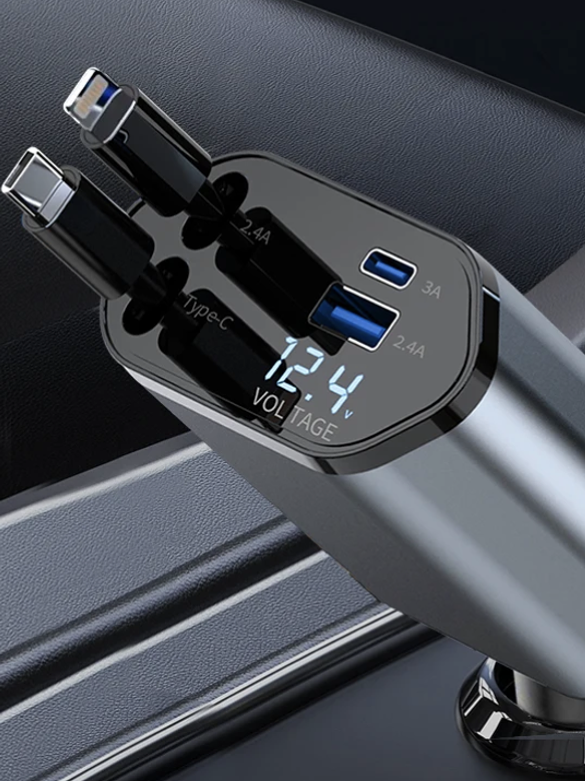 Cargador 4 en 1 coche 3