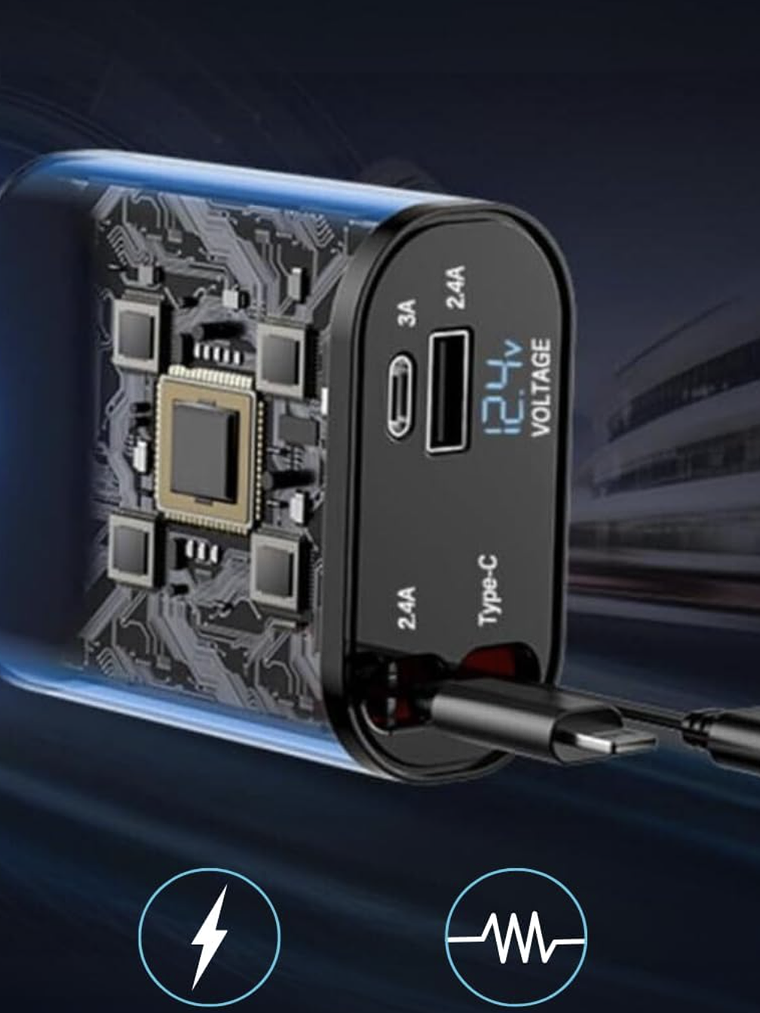 Cargador 4 en 1 coche 4