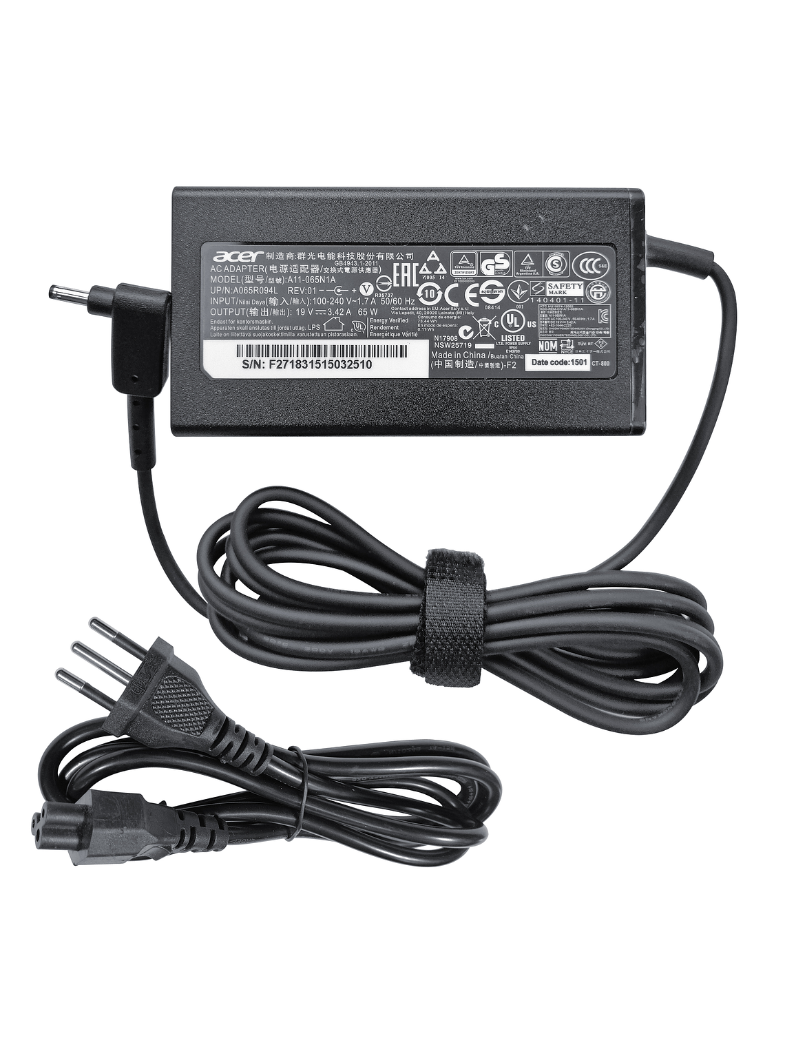 Cargador Original Notebook Acer Swift 3 SF314-58 (N17W7) (19V - 3.42A) 1