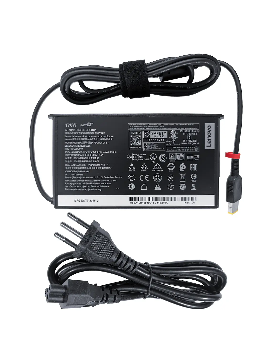 Cargador Original Notebook Lenovo ThinkPad P15 Gen 1 (20V - 8.5A) 1