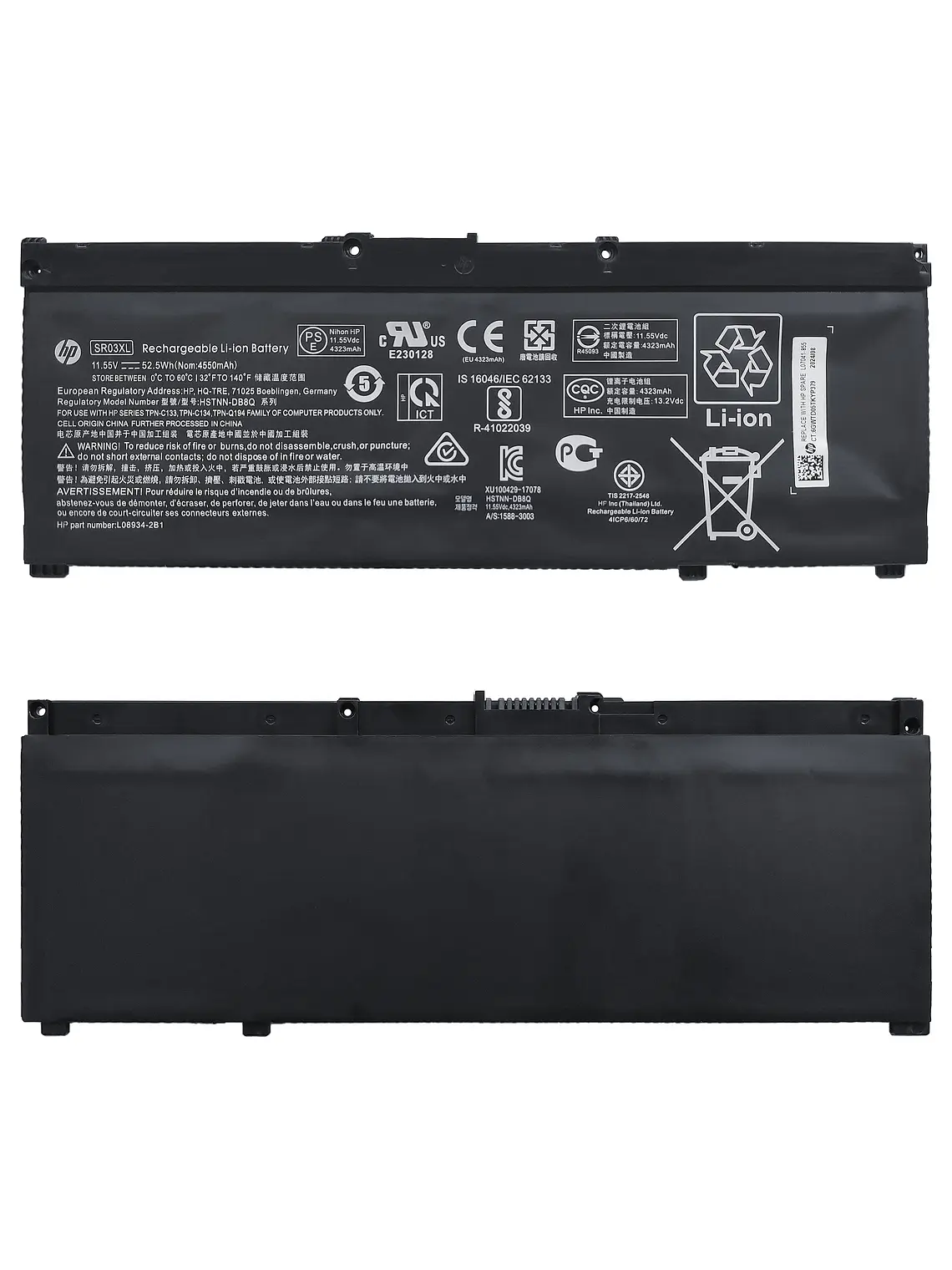 Batería Original Notebook HP Pavilion Gaming 15-cx0056wm (SR03XL) 1