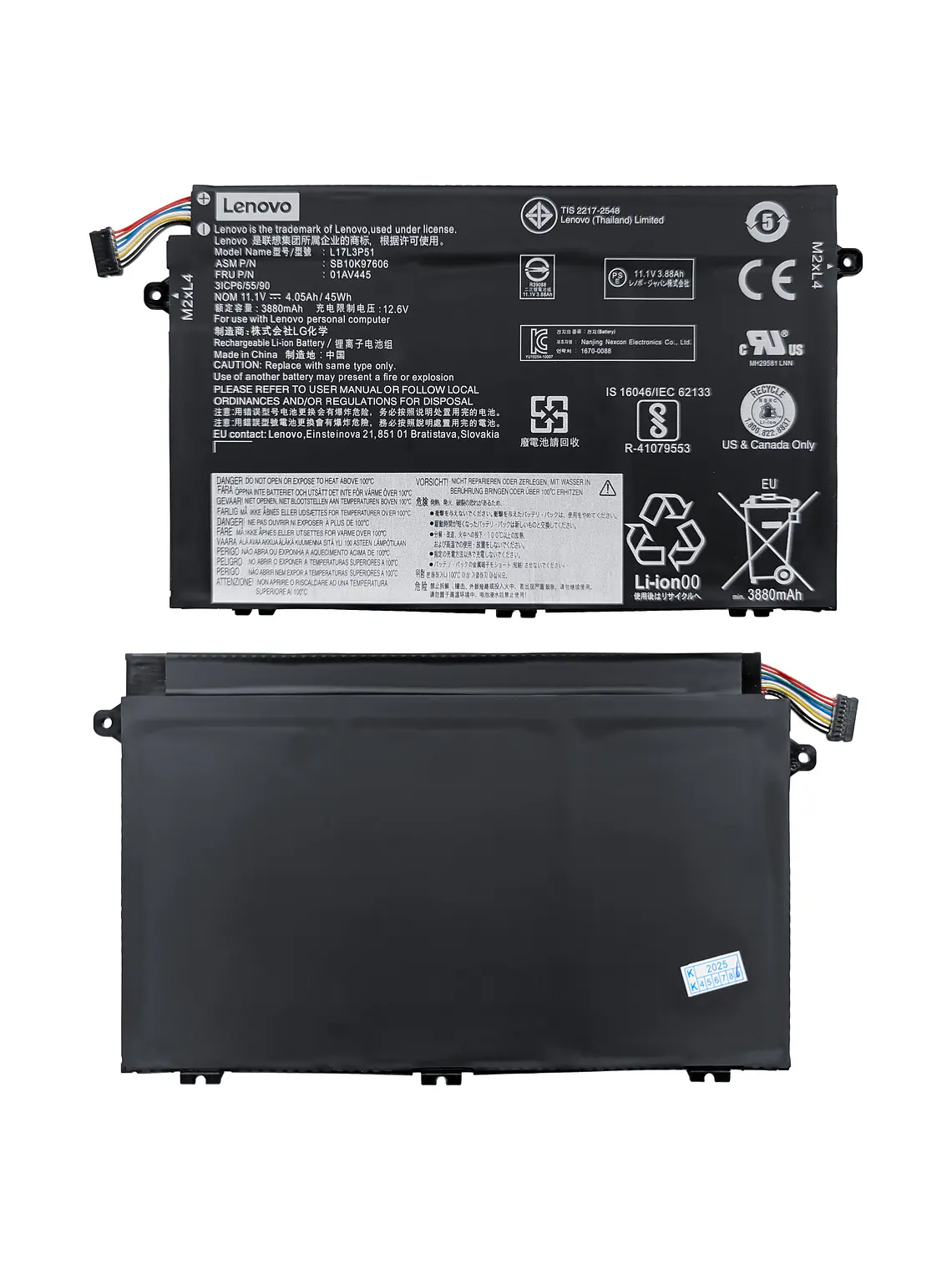 Batería Original Notebook Lenovo ThinkPad E580 1