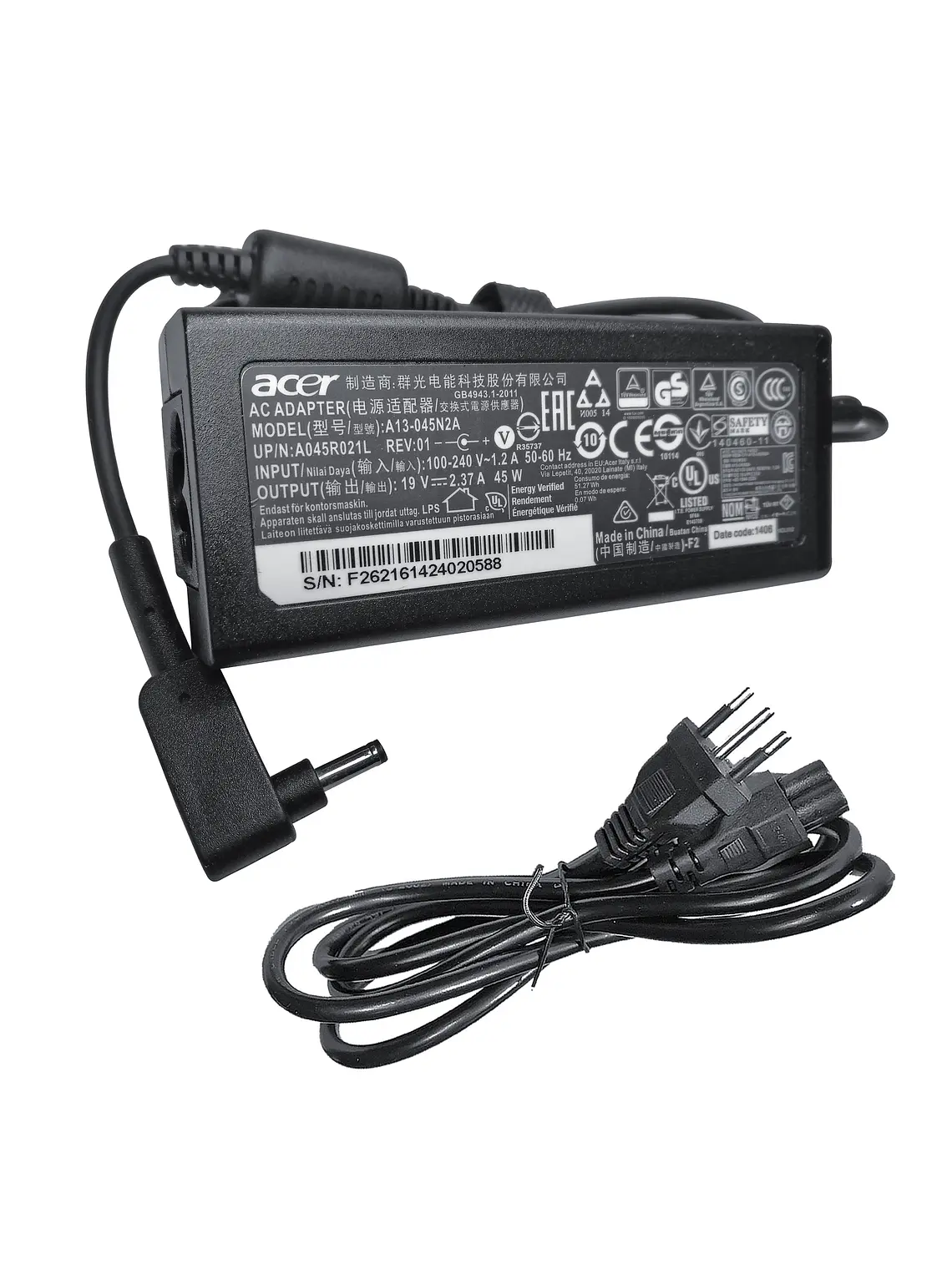 Cargador Original Notebook Acer Aspire 3 A314-22-R0WF (N20Q1) 1