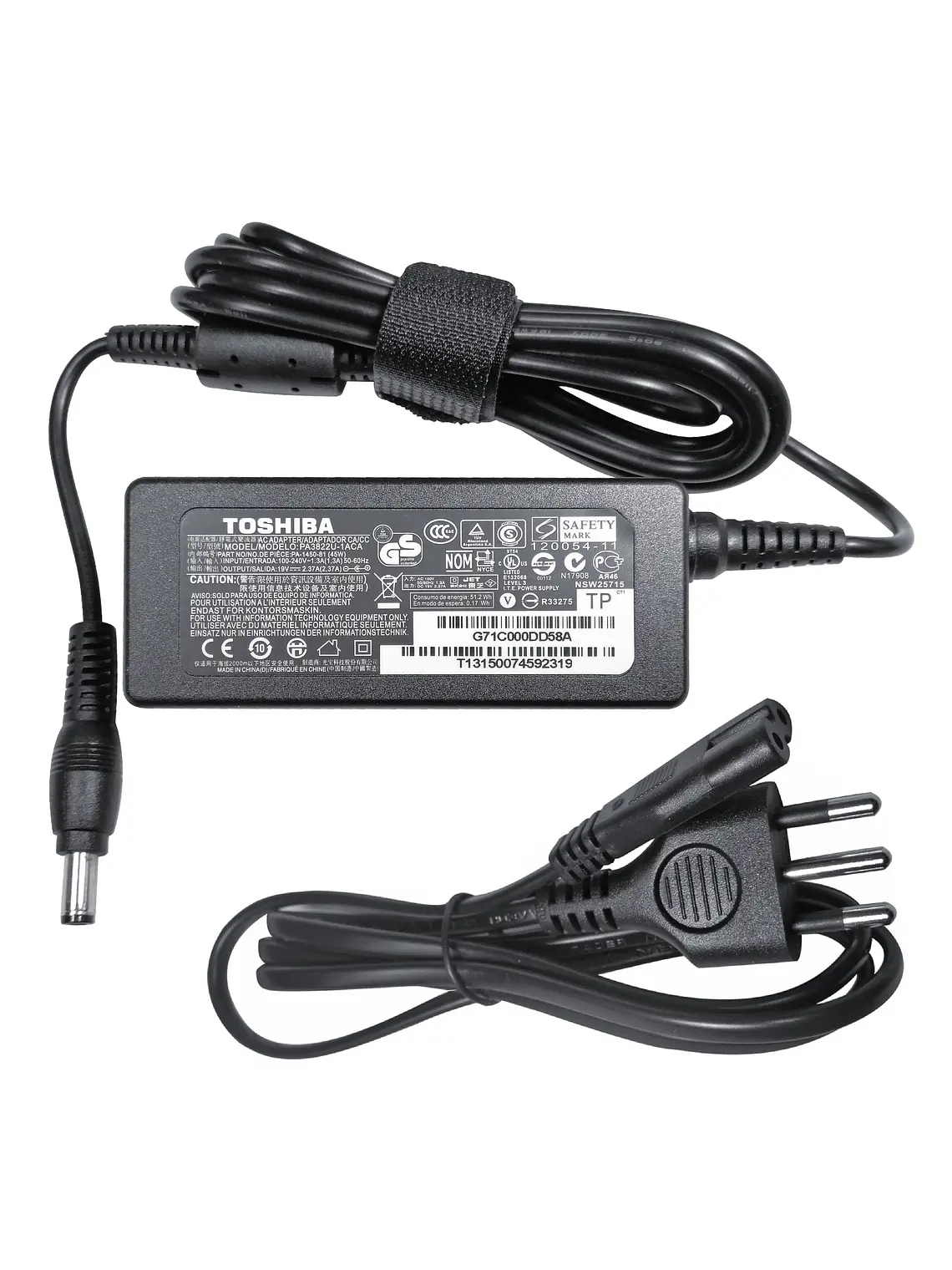 Cargador Original Notebook Toshiba Satellite L45-B4201SL 1