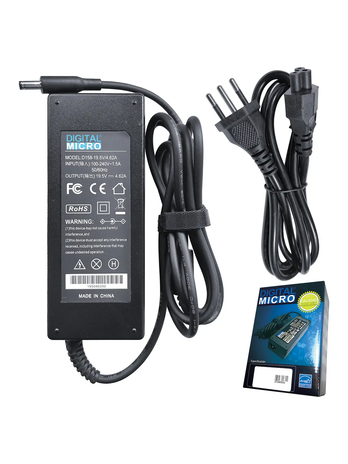 Adaptador Corriente Alternativo All-in-one Dell Inspiron 20 3064 (19.5V - 4.62A) 1