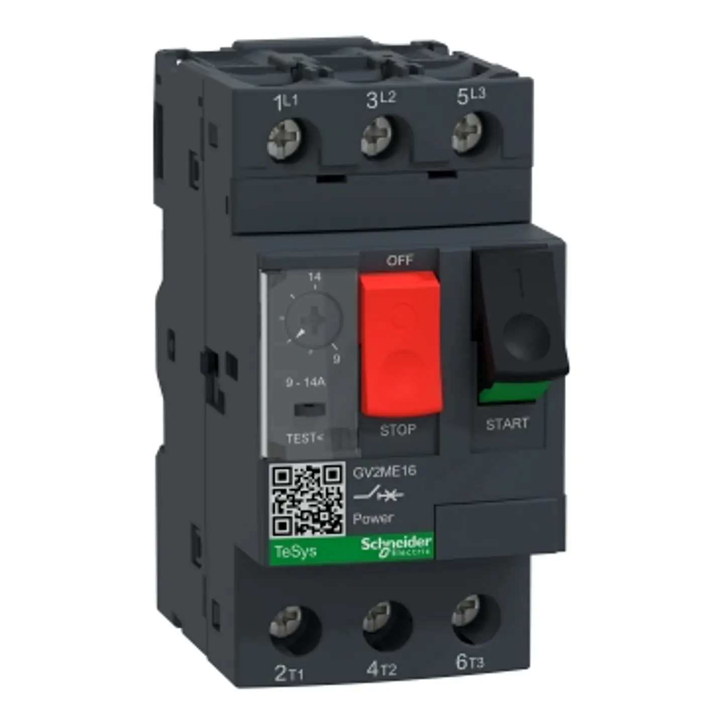 Guardamotor magnetotermico mando por pulsador 3 polos - 9 a 14A modelo GV2ME16 1