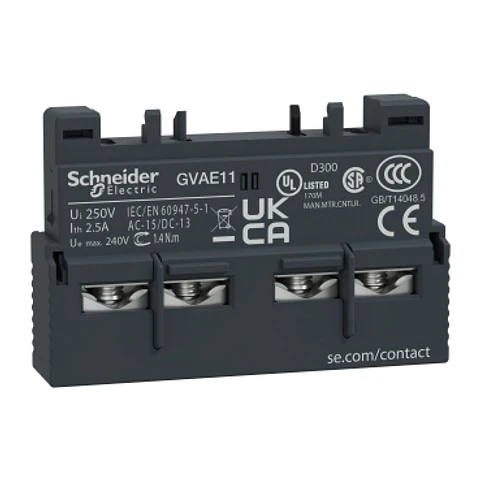 Contacto Auxiliar Frontal 1Na+1Nc modelo GVAE11