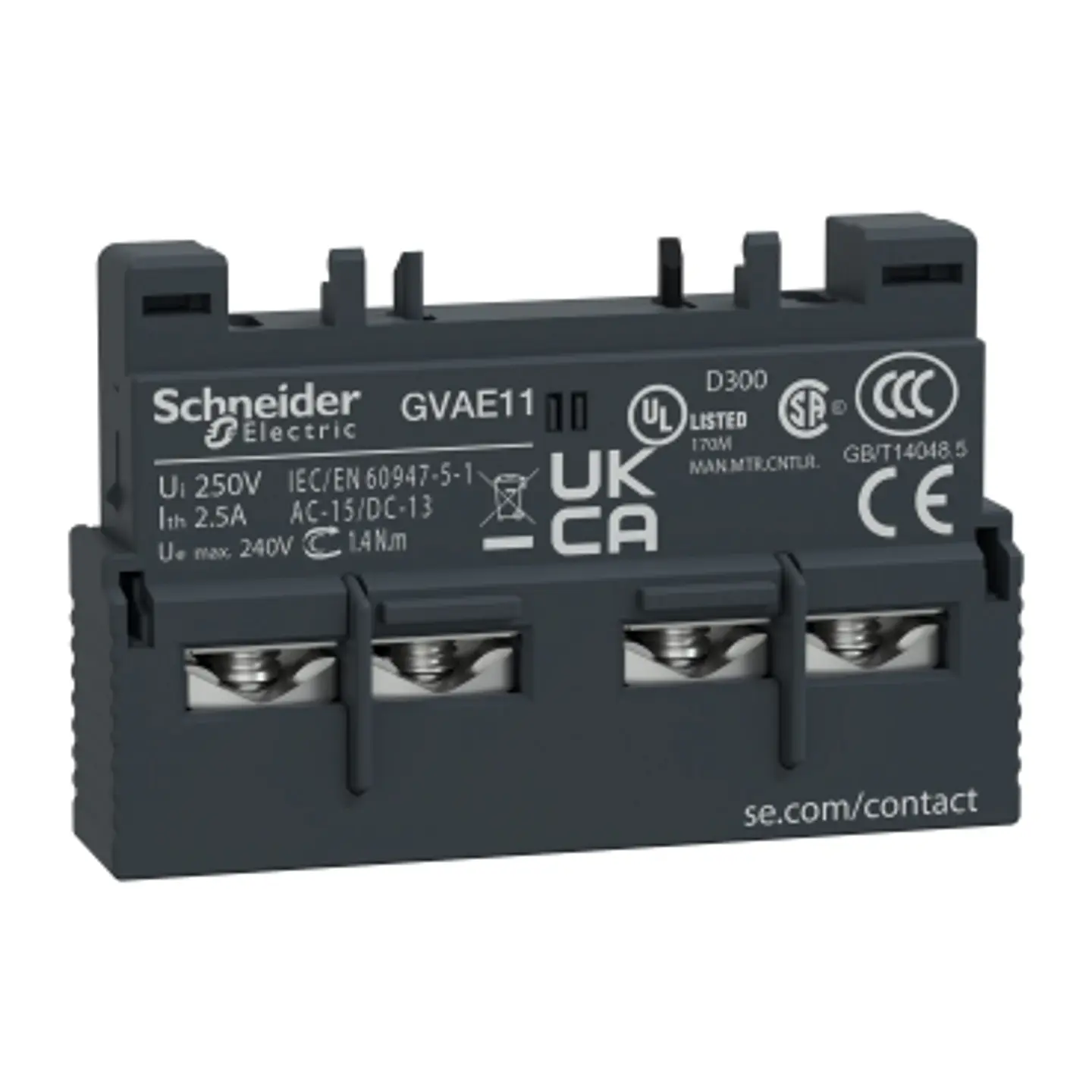 Contacto Auxiliar Frontal 1Na+1Nc modelo GVAE11 1