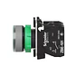Pulsador luminoso verde led 24vac 1na 1nc color gris modelo XB5AW33B5C - Miniatura 2