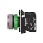 Pulsador luminoso rojo led 24vac 1na 1nc color gris modelo XB5AW34B5C - Miniatura 2