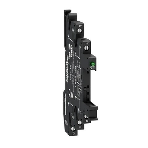 Base de relé schneider ULTRA DELGADA led 12 - 24 V modelo RSLZVA1