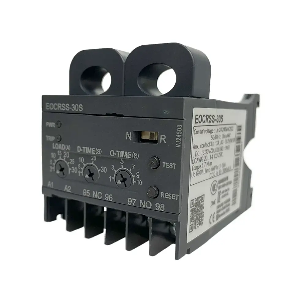 Relé EOCR electrónico de sobrecorriente SCHNEIDER modelo EOCRSS-30S 1