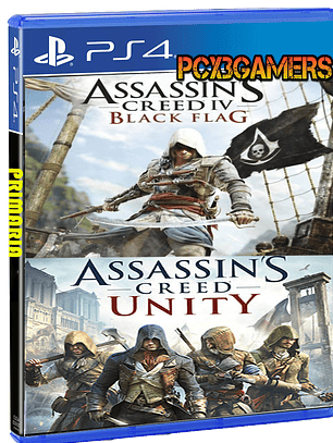 PAck 2 en 1 Assassin’s Creed IV Black Flag PS4   -   Assassin's Creed® Unity