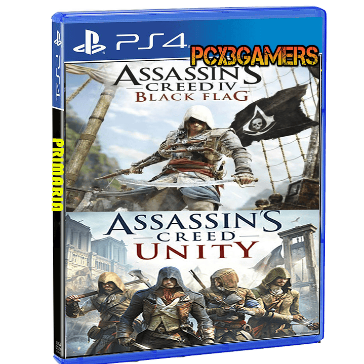 PAck 2 en 1 Assassin’s Creed IV Black Flag PS4   -   Assassin's Creed® Unity 1
