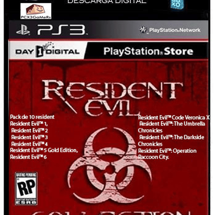 Súper Pack Resident Evil Incluye 10 Juegos 1