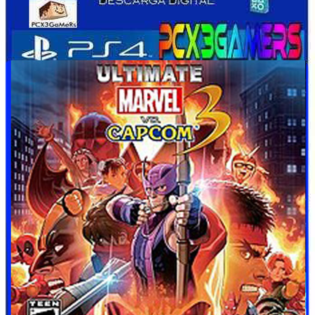ULTIMATE MARVEL VS. CAPCOM 3  ps4 PCX3GAMERS 2