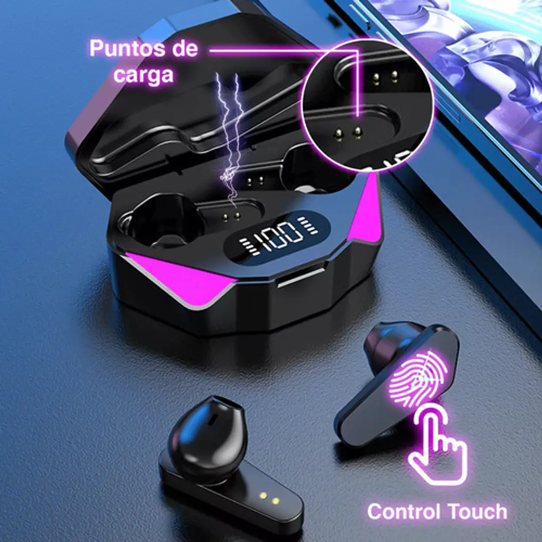 Auriculares Gamer Earphones Bluetoth Airdots X15 Inalambrico 7