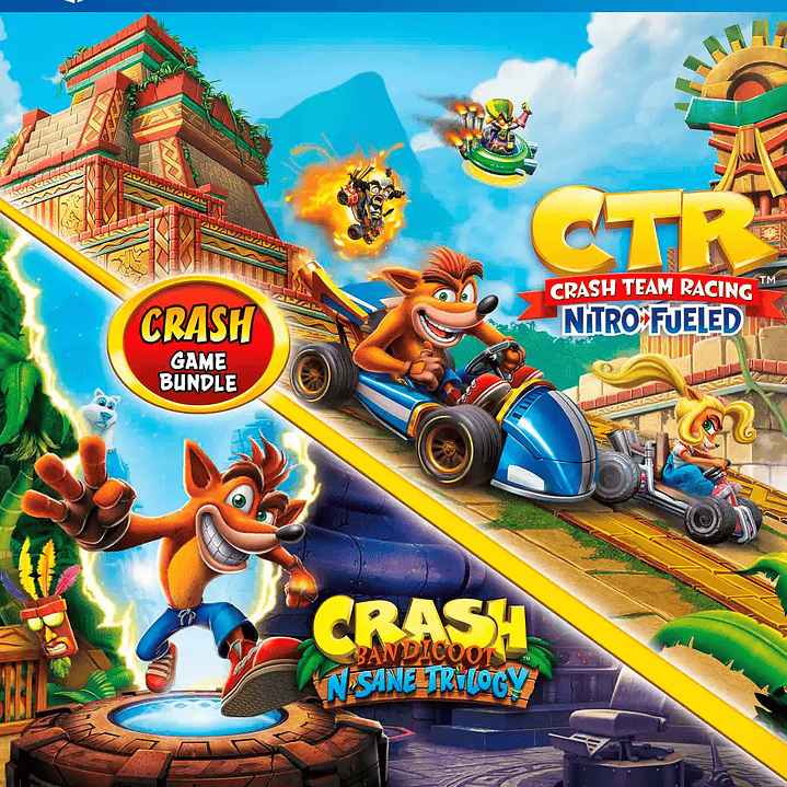 Crash Bandicoot Bundle - N. Sane Trilogy + Nitro-Fueled PS4 2 en 1 1