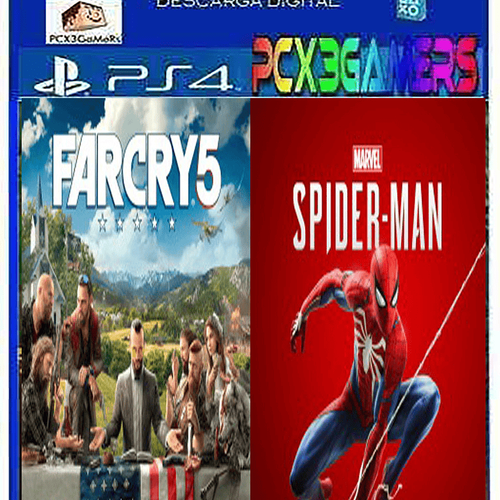 Pack Far Cry 5 y Marvel Spider Man 2