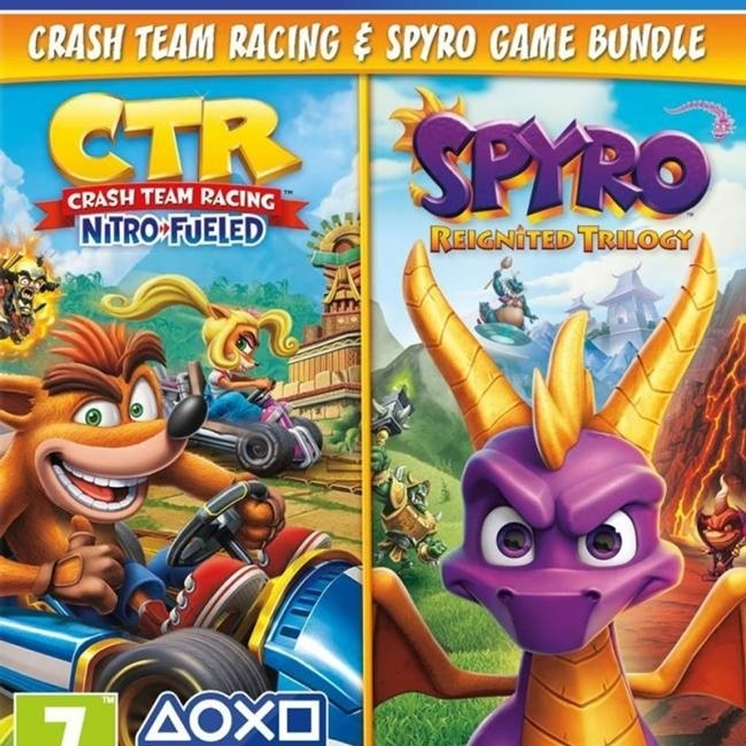 Crash Team Racing Nitro-Fueled + Spyro Game Bundle PS4 1