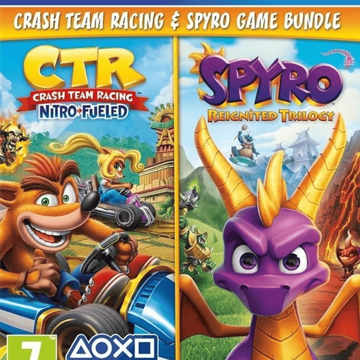 Crash Team Racing Nitro-Fueled + Spyro Game Bundle PS4 1