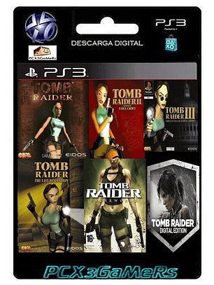  Pack Tomb Raider 6 en 1 Juegos