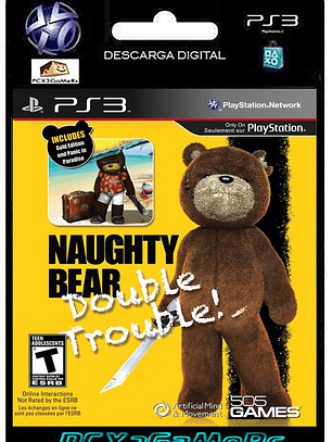 PS3 Naughty Bear Gold Double Trouble