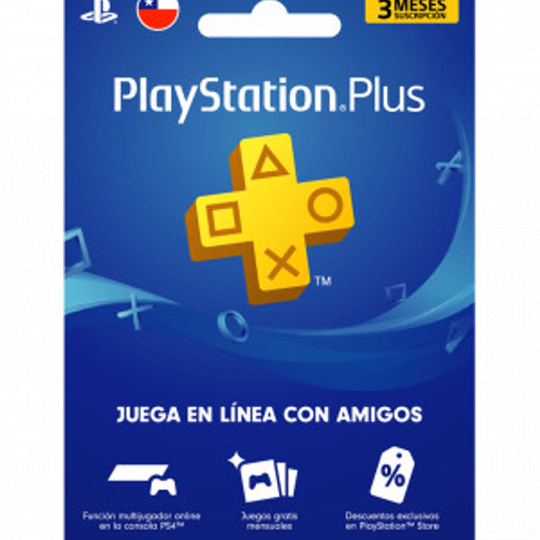 Playstation Plus 3 meses Chile 1