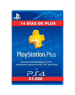 PS4 Cuenta Plus de 14 días