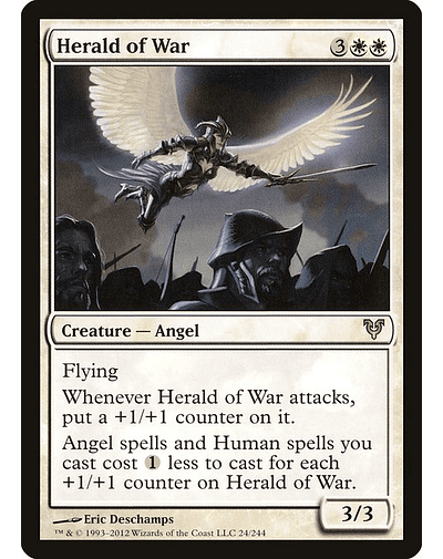 Carta Magic - FOIL Herald of War - Idioma: Español - Edicion: Avacyn Restored