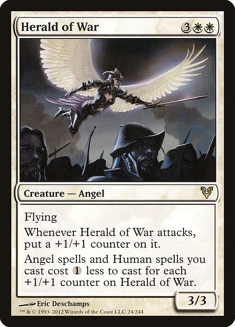 Carta Magic - FOIL Herald of War - Idioma: Español - Edicion: Avacyn Restored