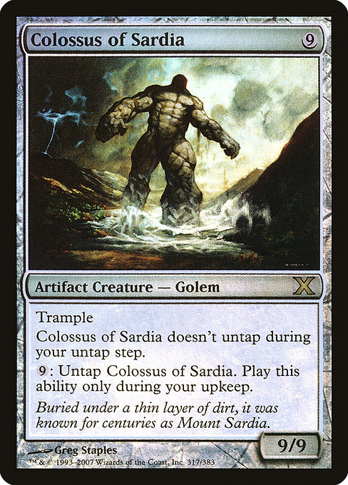Carta Magic - FOIL Colossus of Sardia - Idioma: Español - Edicion: Tenth Edition 1