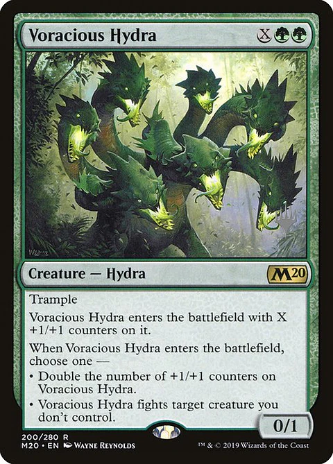 Carta Magic - Voracious Hydra - Idioma: Español - Edicion: Core Set 2020 Promos
