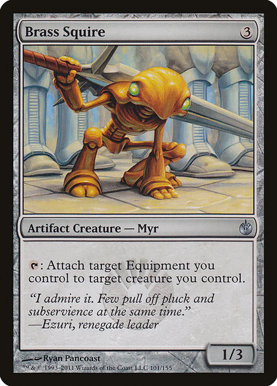 Carta Magic - Brass Squire - Idioma: Español - Edicion: Mirrodin Besieged 1