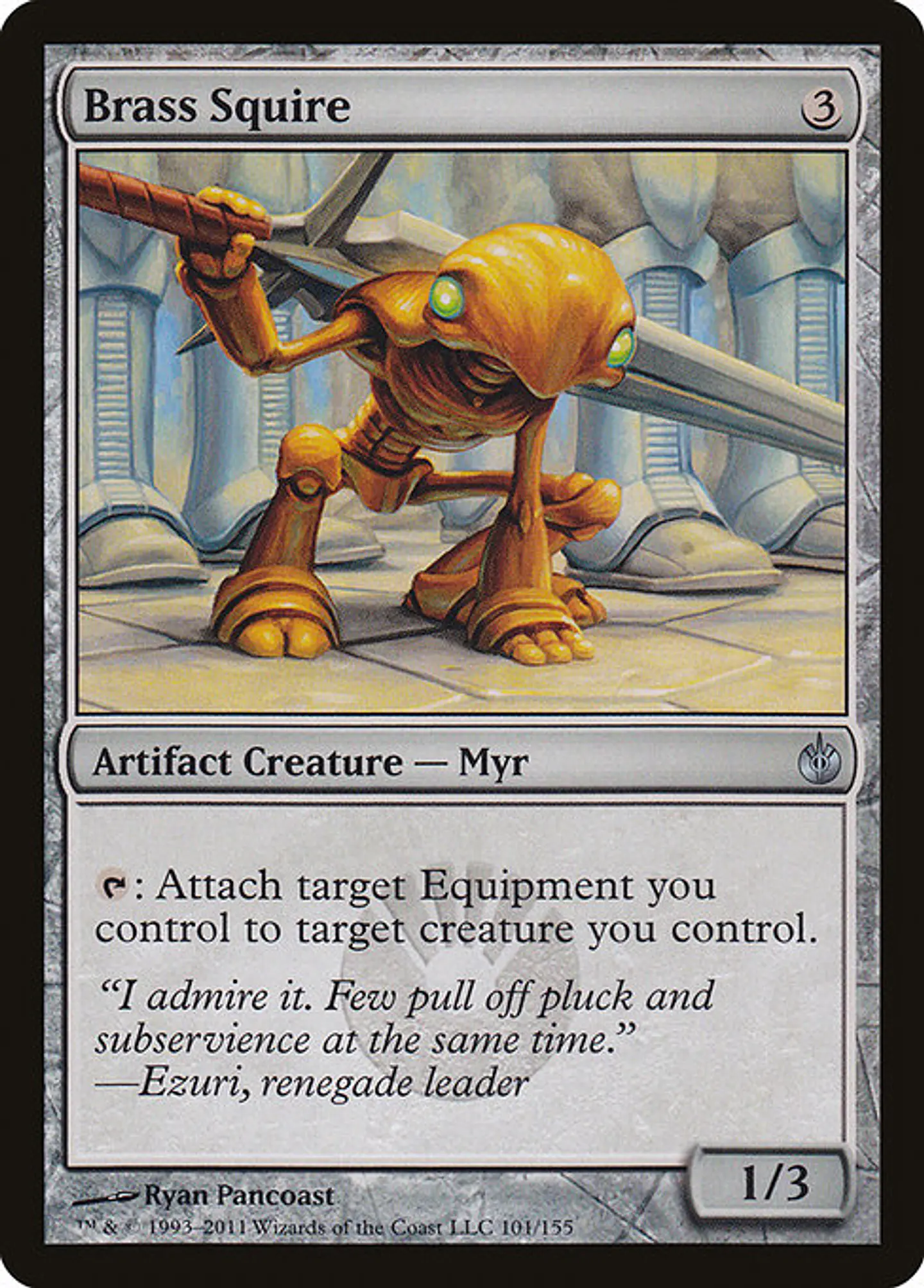 Carta Magic - Brass Squire - Idioma: Ingles - Edicion: Mirrodin Besieged 1