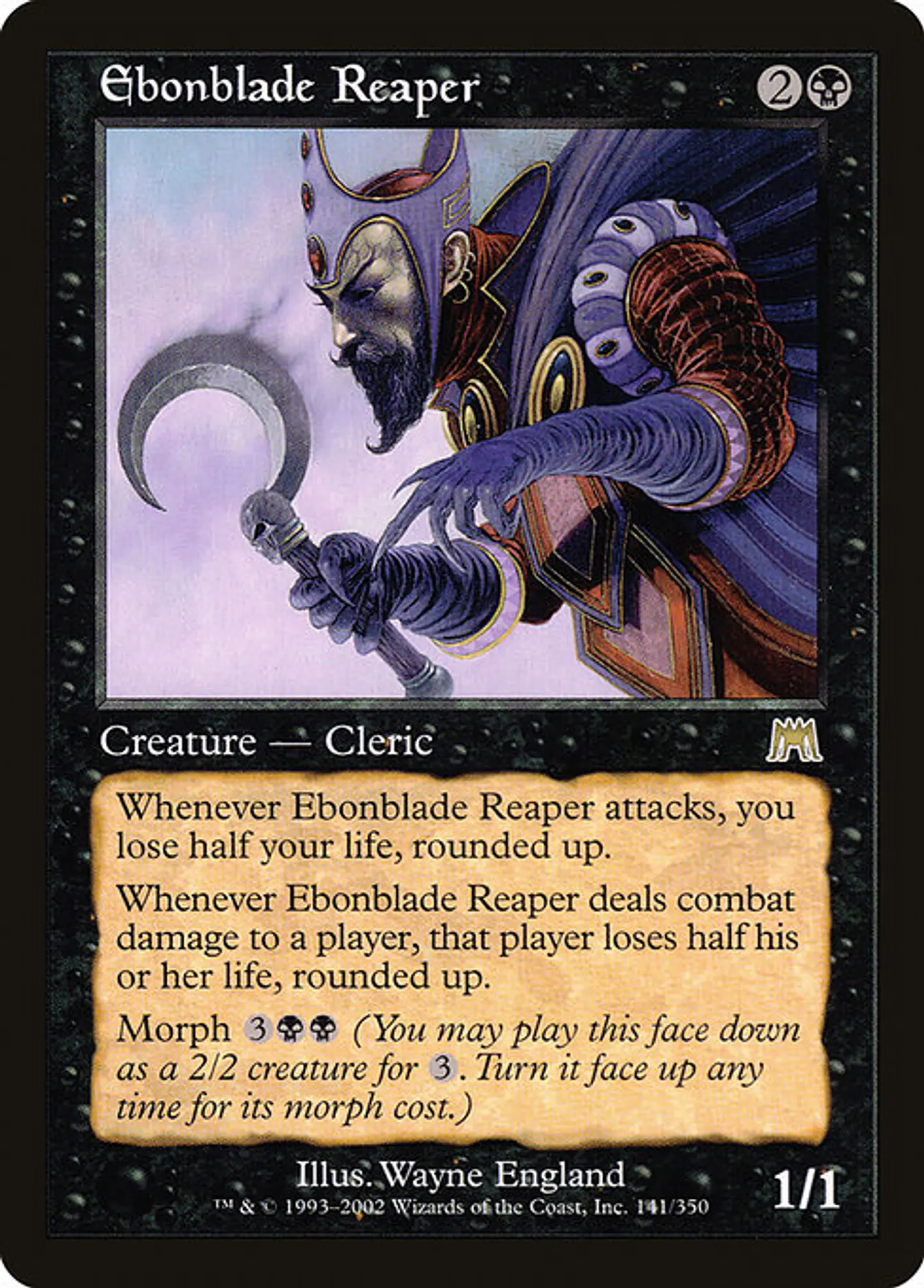 Carta Magic - Ebonblade Reaper - Idioma: Ingles - Edicion: Onslaught 1