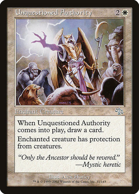 Carta Magic - FOIL Unquestioned Authority - Idioma: Ingles - Edicion: Judgment