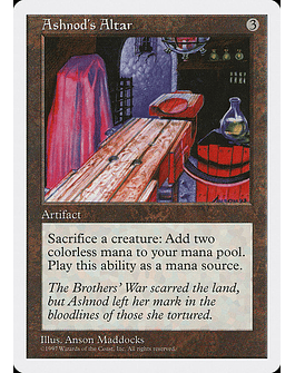 Carta Magic - Ashnod's Altar - Idioma: Ingles - Edicion: Fifth Edition