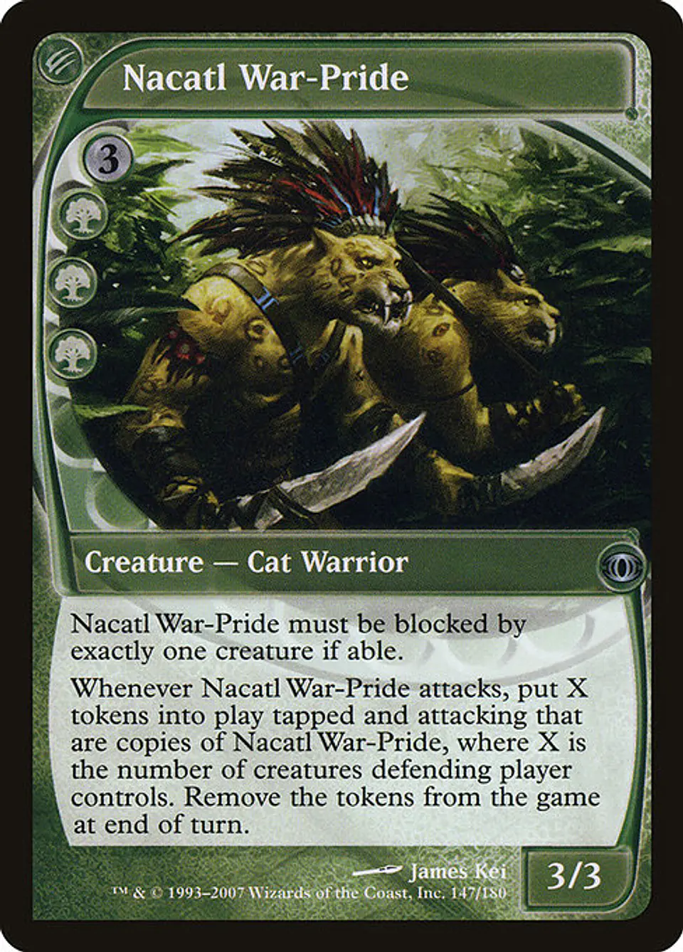 Carta Magic - Nacatl War-Pride - Idioma: Ingles - Edicion: Future Sight 1
