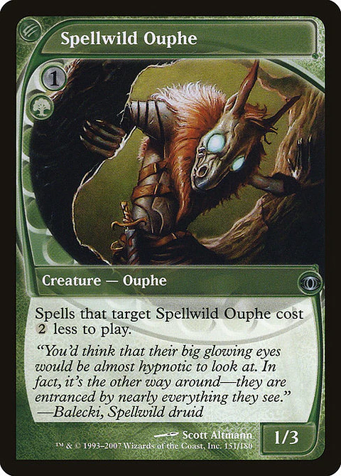 Carta Magic - Spellwild Ouphe - Idioma: Español - Edicion: Future Sight