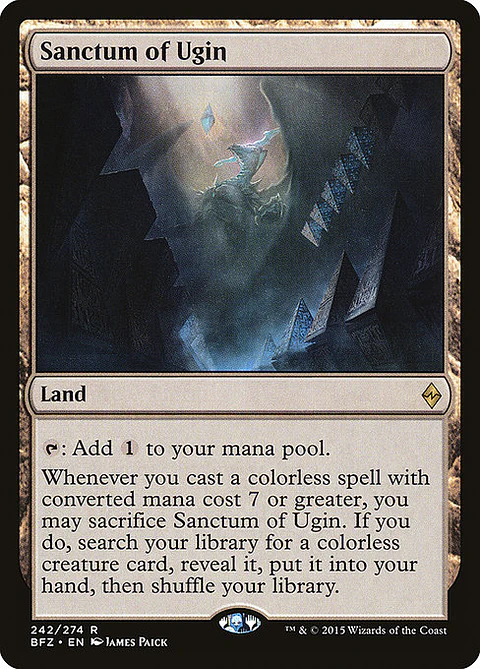 Carta Magic - FOIL Sanctum of Ugin - Idioma: Ingles - Edicion: Battle for Zendikar