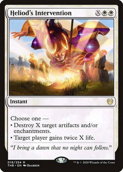 Carta Magic - Heliod's Intervention - Idioma: Español - Edicion: Theros Beyond Death