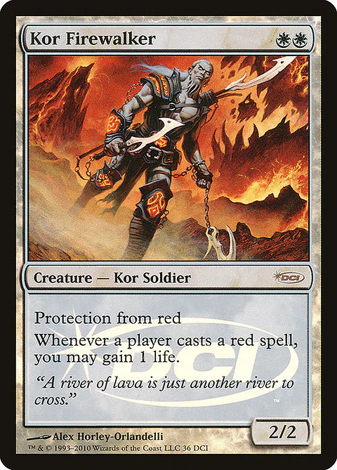Carta Magic - FOIL Kor Firewalker - Idioma: Ingles - Edicion: DCI Promos