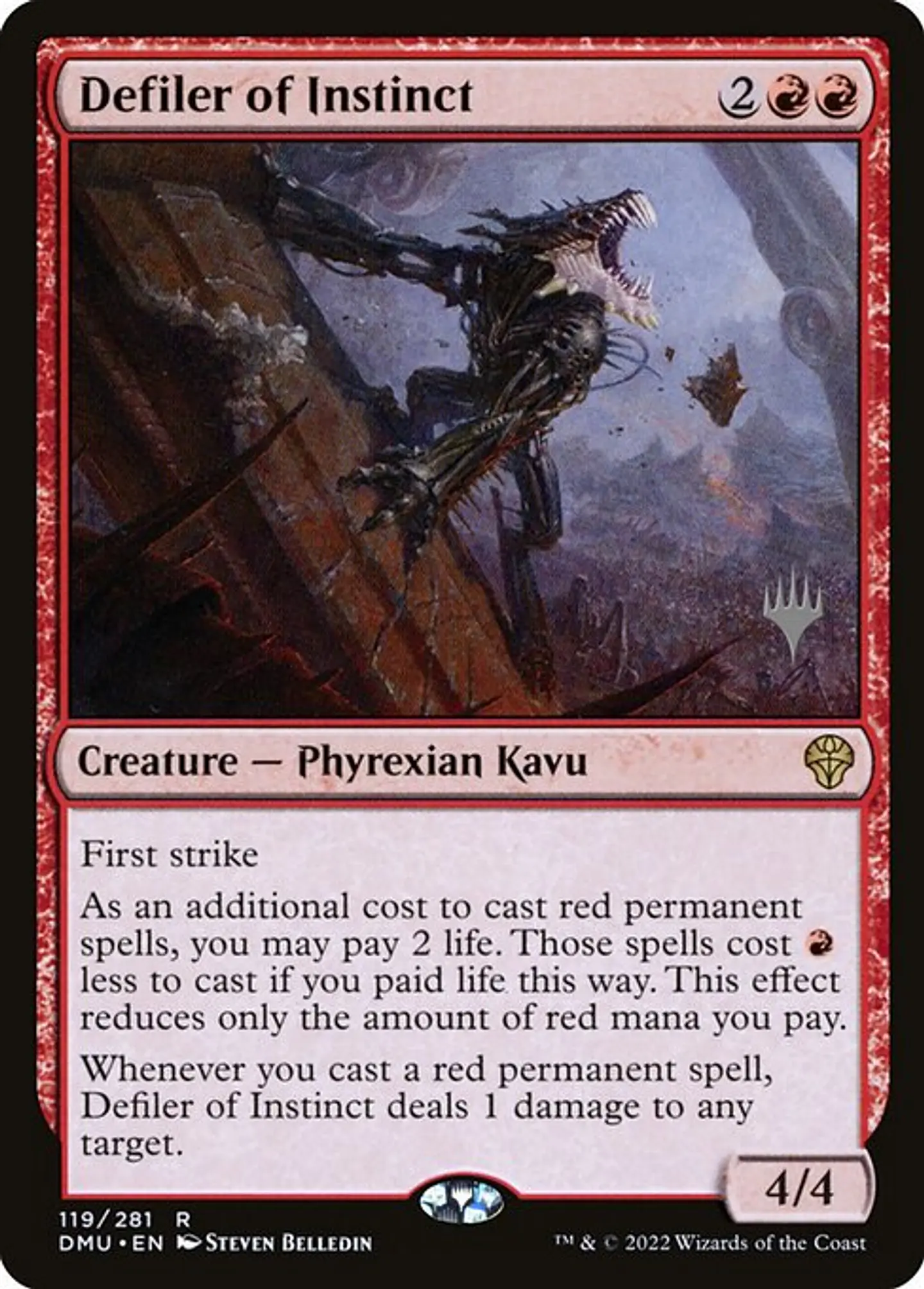 Carta Magic - Defiler of Instinct - Idioma: Ingles - Edicion: Dominaria United Promos 1