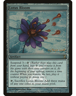 Carta Magic - FOIL Lotus Bloom - Idioma: Ingles - Edicion: Time Spiral Promos
