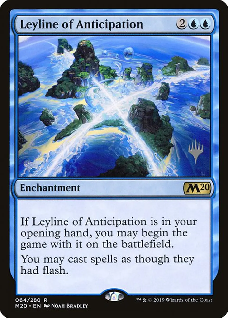 Carta Magic - FOIL Leyline of Anticipation - Idioma: Español - Edicion: Core Set 2020 Promos 1